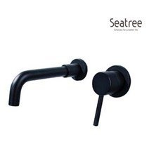벽매립 세면 수전 ST-1501B 블랙, 단품