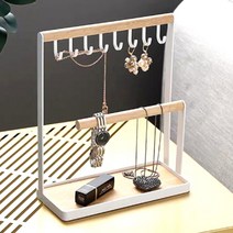 나무 목걸이 행거 팔찌 시계 진열대 보관 정리대