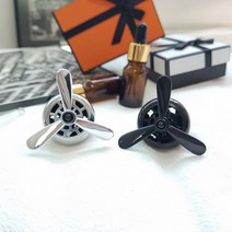 카로이스 송풍구 프로펠러방향제 벤츠방향제 차향제, 실버_블랙베리&베이