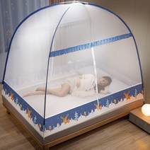 텐트폴대 접이식 몽골텐트 여름 가정용 2021년 지퍼식 1.2미터 지지대, T01-눈길 사슴 *1.0m(3.3피트)침대