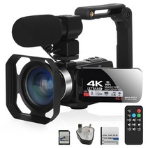 캠코더 komery 2020 4k youtube 스트리밍용 필 라이트 vlogging, Z11 키트, 16G SD 카드