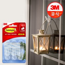 3M 코맨드 투명 훅 중형 6개입 멀티팩, 단품, 단품