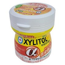 롯데제과 자일리톨 껌 알파 프로폴리스 용기, 86g, 2개