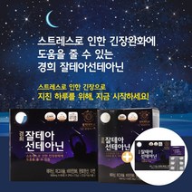 스트레스완화 불안증상 불안초조 마음이답답할때 긴장완화제 스트레스케어 L-테아닌 정신적 불안 예민한 초초 감정 신경 마음 안정 긴장 에 좋은 테아닌 지친 하루 긴장 멘탈 케어, 0.6g, 2개