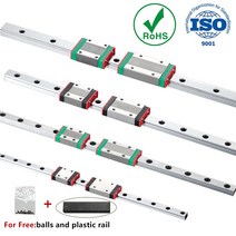 소형 레일 슬라이드 베어링 캐리지 CNC 키트 3D 프린터 MGN7 L 100 350, 06 350mm_03 MGN12C, 06 350mm_03 MGN12C