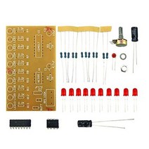 전자회로 키트 책 홍릉 퍼스트북 로호사 NE555 + CD4017 10-way LED 워터 램프 용접 회로 기판 DIY 키트, 01 Kit