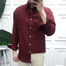 프롬엘 10컬러 남자 링클프리 구김없는 세미오버핏 무지 셔츠 남방 95부터125빅사이즈까지