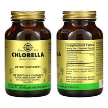 솔가 클로렐라 분말 Chlorella 크로렐라 520mg 100캡슐
