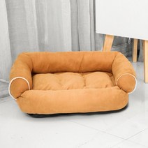 MEIISEO애완동물 방석 침대 통기성 단단한 방석 쿠션 강아지 고양이 침대 쿠션 매트, l-60x50, Khaki