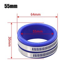 튜닝용 에어필터 범용 오토바이 기화기 흡기 매니폴드 부트 플랜지 클램프 cnc 알루미늄 에어 필터 조인트 인터페이스 어댑터, 55mm 절연체