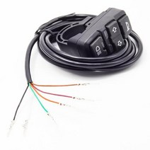 자전거 방향 지시등 Ebike 턴 시그널 리어 라이트 브레이크 포함 48V 36V 전기 스쿠터 램프 용 DK336 스위치가있는 전자 헤드, 없음, Only switch, Only switch