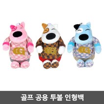 투볼 인형 케이스 캐디백 악세사리 필드 필수 용품, 블루