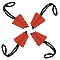 카약플러그 휴대용 실리콘 범용 스토퍼 보트 카누 방수 경량 카약 플러그 및 끈 포함 1 개/4 개, 01 빨간