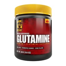 Mutant 글루타민 - 근육 회복을 위한 글루타민 수치를 보충하는 데 도움이 되는 100% 순수 운동 보충제 신체 활동 후 면역 및 소화 시스템 지원 - 300g - 무취