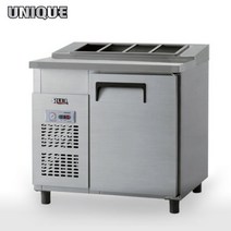 유니크 김밥냉장고 900 UDS-9RGAR 업소용 테이블 김밥 업소용 냉장고, 아날로그, 메탈
