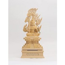 목조 불상 부동 명왕 좌상 22.5 cm(목제：주목)주년생 태생 십이지 수호 본존 간지(후도미오우Whi)