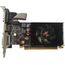 그래픽카드 고화질 비디오 pci hd7450 2gb2048mb ddr3 64bit for pc 데스크탑 컴퓨터 미니 케이스 로우 엔드, 검은색