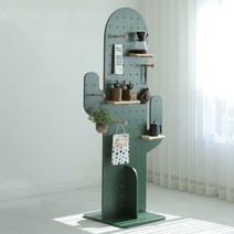 레어로우 시스템 선반 모던 스탠드 선인장 구멍 보드 천장부터 바닥까지 내려 오는 수직 펀치없는 스토리지 디스플레이 랙 나무 거실 벽걸이 형, [03] 캑터스업라이트 요가 콤비네이션, [01] 1개의 이야기
