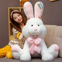 애착 인형 토끼인형 버니바니 아기 캐릭터 쿠션 안고자는 귀여운 국민 수면 대왕 부드러운, 흰색, 1.8m