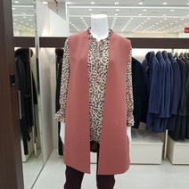 V넥 뒷비죠 롱 베스트 V181VT22
