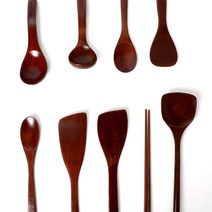 천연 옻칠 나무 조리 도구 13종 모음 주걱 뒤지개 국자 수저 튀김 스푼 외, 01 옻칠 볶음스푼 소