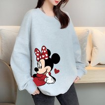 손드르 여사 풀오버 캐릭터 빅 사이즈 세미 오버핏 데일리 맨투맨 (M-5XL)