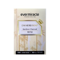 EM허브비누(뱀부차콜) 천연 세안 보습 수제비누 핸드메이드, 1개, 100g