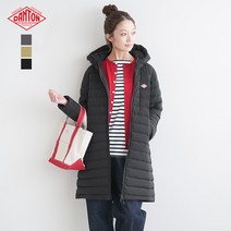 단톤 롱패딩 미들 다운 코트 후드 3컬러