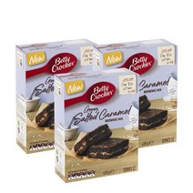 베티크로커 구이 솔티드 카라멜 브라우니 믹스 430g Betty Crocker Gooey Salted Caramel Brownie Mix, 3팩