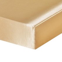 침대 시트 새틴 실크 매트리스 커버 세트 sabanas king size satin bedsheet smooth soft cool 침대 시트 with elastic rope, 138x190x30cm, 갈색