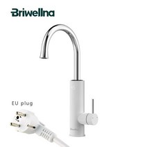 전기 순간온수기 Briwellna-2 in 1 회전 난방 온수기 수도꼭지 탱크 없는 흐르는 가이저, [01] White