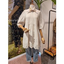 써스데이아일랜드 미니 원피스 블라우스(T214MOP269W)(1272603)