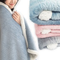 심쿵 플란넬 극세사 양털 망토 담요