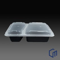 럭셔리 2칸 도시락 YQ6868 세트 1box / 150개