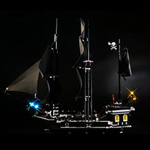 블랙펄 4184 해적선 캐리비안의해적 중국 호환 블럭, LED