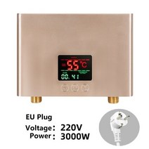 전기온수기5500W 110V/220V 전기 온수기 즉석 제품 쉽게 원격 제어 수온, Golden-EU-plug-AC220