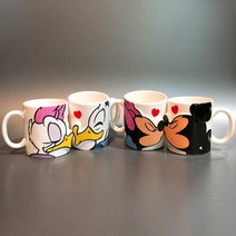 [sunart] 디즈니 미키 미니 도널드 데이지 세트 키스 3D 머그컵 2종 택1 SAN2148/2229, 도날드 데이지 세트 SAN2229