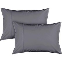 Oakias Pillow Cases 킹 화이트 2개 50.8 x 101.6cm(20 40인치) 10.2cm(4인치) 밑단 베개 커버 사이즈 봉투 클로저 - 부드러운 브러시드 극세사
