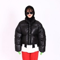 [버건디마지막수량] 글로우 숏 패딩 (숏패딩 크롭패딩 여자패딩 여성패딩 겨울패딩 웰론패딩 점퍼 패딩점퍼 크롭점퍼 숏점퍼 하이넥 카라 광택 유광)