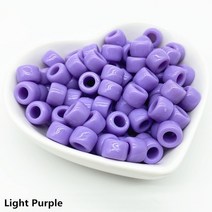 비즈 공예 50pcs 8mm 큰 구멍 양동이 아크릴 구슬 팔찌 목걸이 만들기, [01] rple