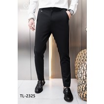 겨울 방한 바지 기모바지 겨울 유럽역 양기 청년 남성 기모 바지 비즈니스 캐주얼 정장