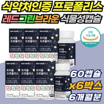 온가족 면역기능 보조제 프로폴리스 식물성 캡슐 츄어블 씹어먹는 영양제 항산화 작용 면역기능 효과 벌집 구강 내 항균 레드 그린 브라운 비타민 미네랄 아연 셀렌 셀레늄 효능