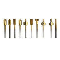 기리 드릴날 Dremel 로타리 도구 세트 10pcs 고속 철강 1/8 