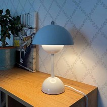버섯조명 수입조명 북유럽식탁등 flower bud led table lamp night light 테이블 램프 침대 옆 웨딩 룸 책상 간단한 장식 침실 현대, 주황색, 영국 플러그
