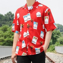 산토그리얼 협력업체 카바나 알로하 하와이안 셔츠 3Color