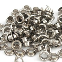 도금기 도금기계 자동코팅기 100 세트 4.5mm 황동 구멍 와셔 가죽 공예 수리 그로멧 라운드 아이 링 신발, 02 Silver