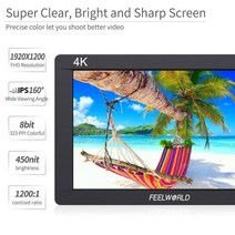 Feelworld FW703 3G SDI 4K HDMI 카메라 필드 모니터 Ni Canon 용 7 인치 IPS Full HD 1920x1200 휴대용 DSLR
