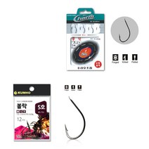 금호조침 볼락 묶음 바늘 열기 고등어 전갱이 바다 낚시 바늘, 1개