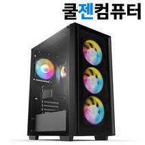 쿨젠컴퓨터 게이밍 컴퓨터 조립PC 윈도우11 탑재 배그 롤 발로란트 오버워치2 서든 로스트아크 검은사막 디아블로 스팀 게이밍PC 게임용 데스크탑 본체, 옵션12) 13400F / 3050 / 16GB