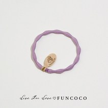 관절 조명 한국 수입 고탄력 캔디 컬러 로터스 루트 조인트 고무 밴드 포니테일 기본 머리띠 가죽 케이스, 03 Purple